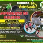 Se aperturan las inscripciones para fultbol y voley por el  aniversario de Chirinos