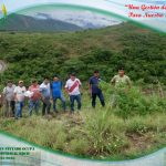 Profesor Roger Pintado Ocupa junto a su equipo técnico realizaron la visita al terreno que será destinado para el Reasentamiento poblacional de Cunía
