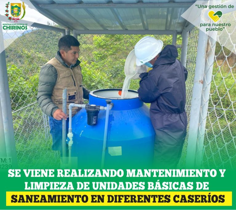 𝐌𝐔𝐍𝐈𝐂𝐈𝐏𝐀𝐋𝐈𝐃𝐀𝐃 𝐃𝐈𝐒𝐓𝐑𝐈𝐓𝐀𝐋 𝐃𝐄 𝐂𝐇𝐈𝐑𝐈𝐍𝐎𝐒 𝐕𝐈𝐄𝐍𝐄 𝐑𝐄𝐀𝐋𝐈𝐙𝐀𝐍𝐃𝐎 𝐌𝐀𝐍𝐓𝐄𝐍𝐈𝐌𝐈𝐄𝐍𝐓𝐎 𝐘 𝐋𝐈𝐌𝐏𝐈𝐄𝐙𝐀 𝐃𝐄 𝐔𝐍𝐈𝐃𝐀𝐃𝐄𝐒 𝐁𝐀́𝐒𝐈𝐂𝐀 𝐃𝐄 𝐒𝐀𝐍𝐄𝐀𝐌𝐈𝐄𝐍𝐓𝐎 𝐄𝐍 𝐃𝐈𝐅𝐄𝐑𝐄𝐍𝐓𝐄𝐒 𝐂𝐀𝐒𝐄𝐑𝐈́𝐎𝐒 𝐃𝐄 𝐂𝐇𝐈𝐑𝐈𝐍𝐎𝐒