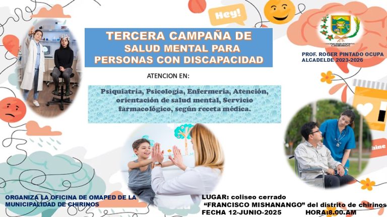 Tercera campaña de salud mental para personas con discapacidad