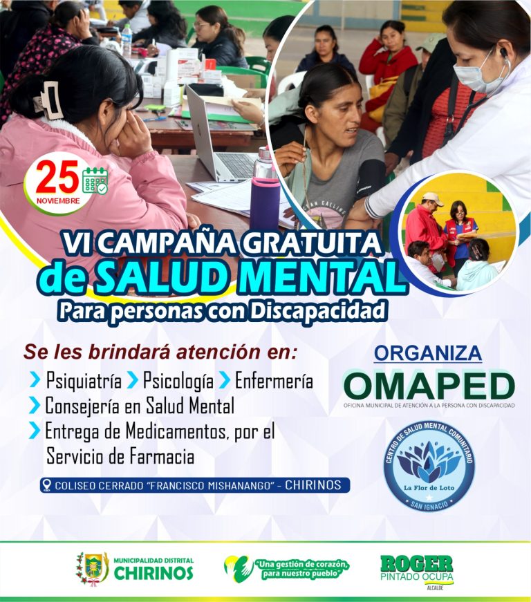VI Campaña gratutita de salud mental para personas con discapacidad